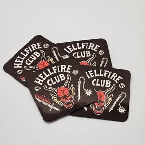 Strange Things Hellfire Club 4 pack Acrylic Coaster Set